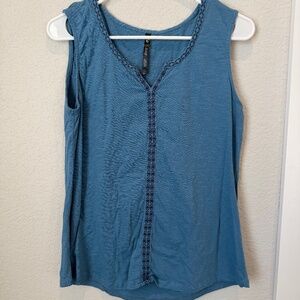 Kuhl Blue Organic Cotton Tank Top Size Medium